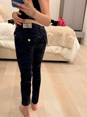 Vintage Low waist True Religion pants-  Navy Camo